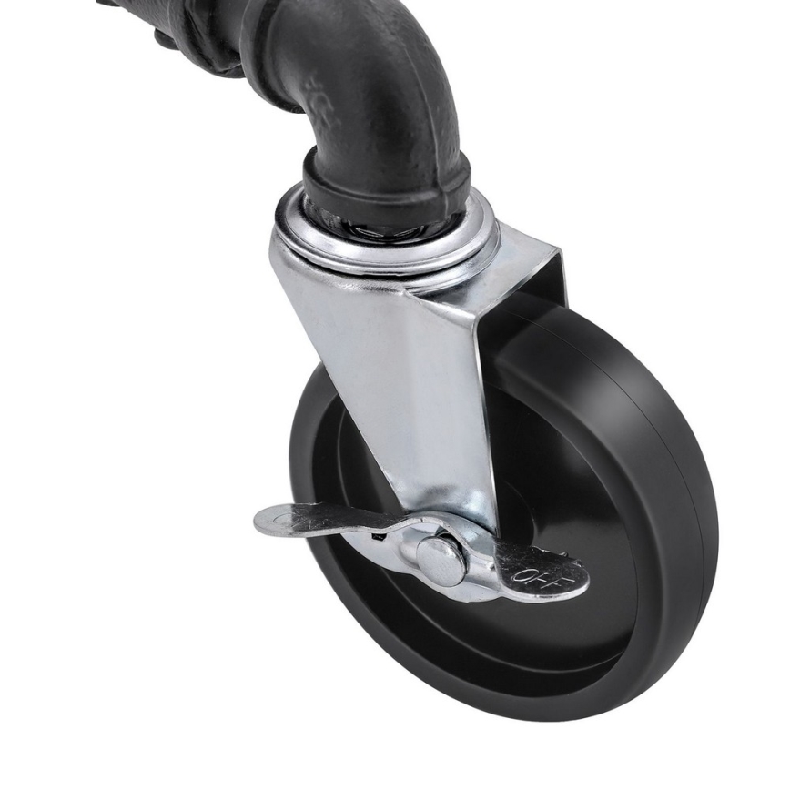 Мобилен стоящ закачалник LINEA черен