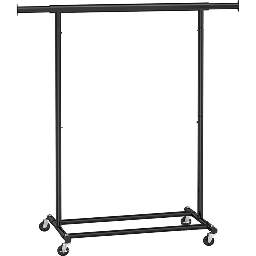 Мобилна стойка за дрехи LINEA черна