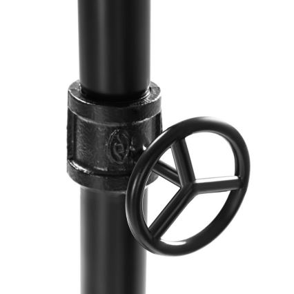 Мобилна стойка за дрехи LINEA, кафява/черна