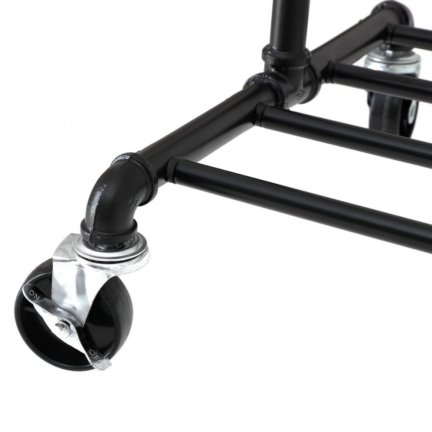 Мобилна стояща закачалка LINEA черна