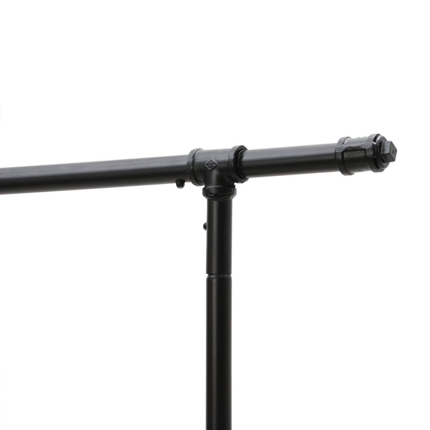 Мобилна стояща закачалка LINEA черна