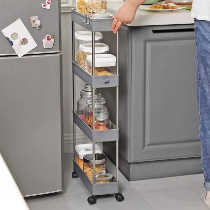 Мобилна количка за съхранение MARGE, сива