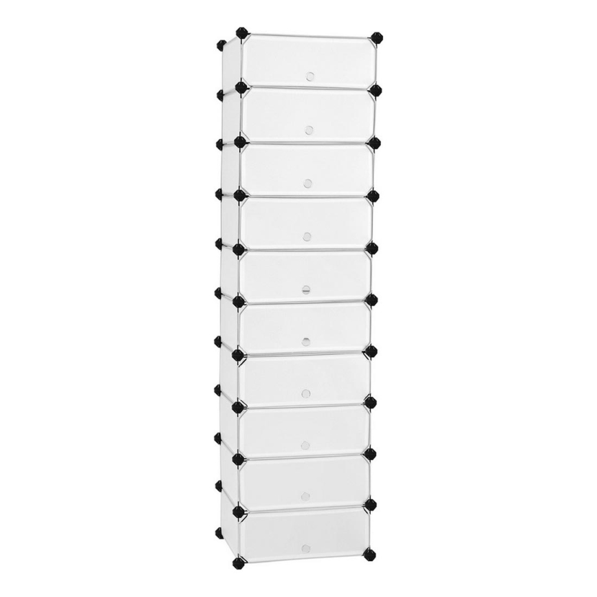 Модулен рафт BOXIFY с чекмеджета, бял