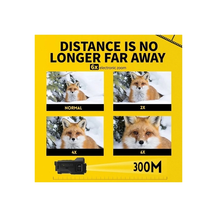 Монокуляр с нощно виждане 6x25 2000 mAh