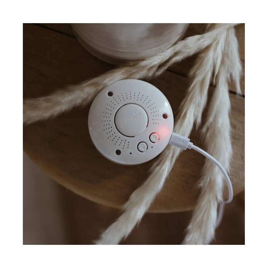 Moonie - Детска малка нощна лампа малко мече сребрист