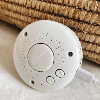 Moonie - Детска малка нощна лампа мече, органично сиво