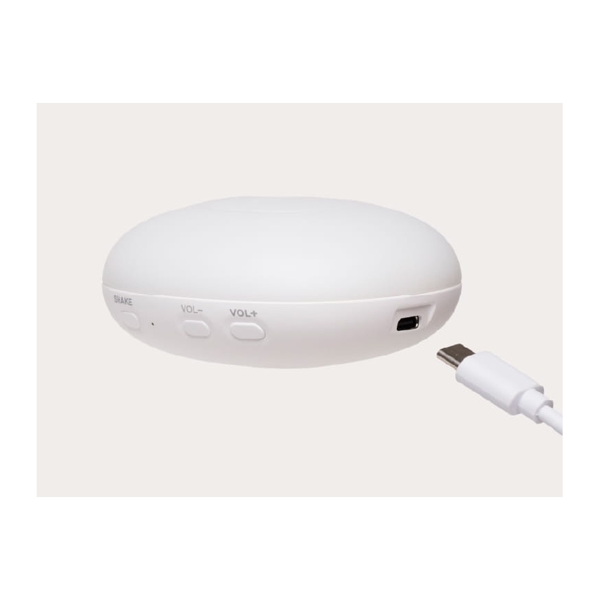 Moonie - Играчка за приспиване с мелодия и светлина, тюлен, органичен сив