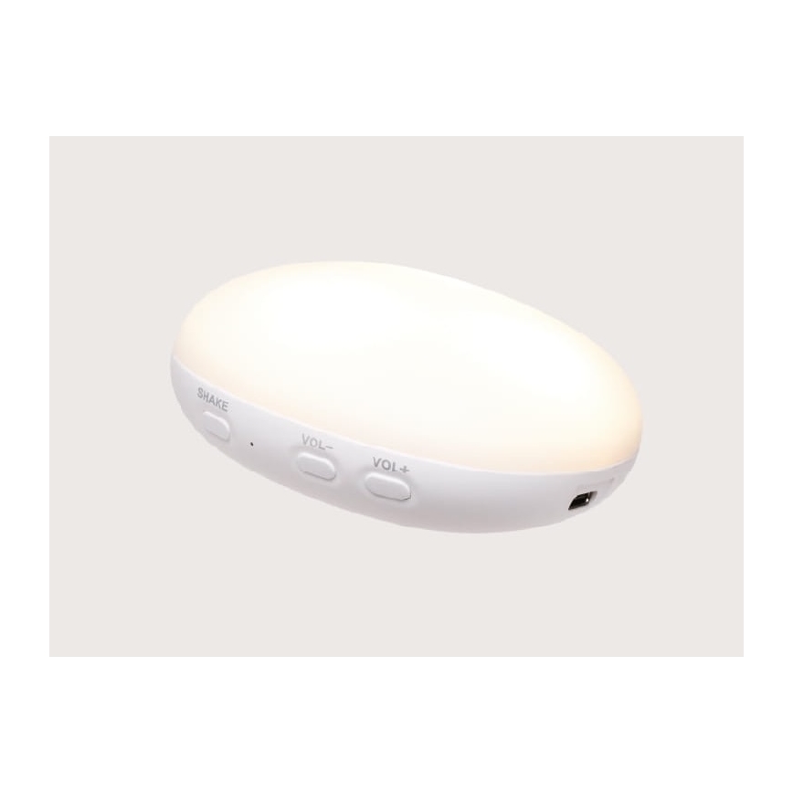 Moonie - плюшена играчка за приспиване с мелодия и светлина, тюлен в цвят Organic Sand