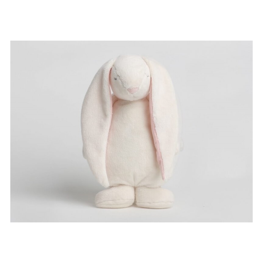 Moonie - Приятел за гушкане с мелодия и светлина 2.0 зайче powder