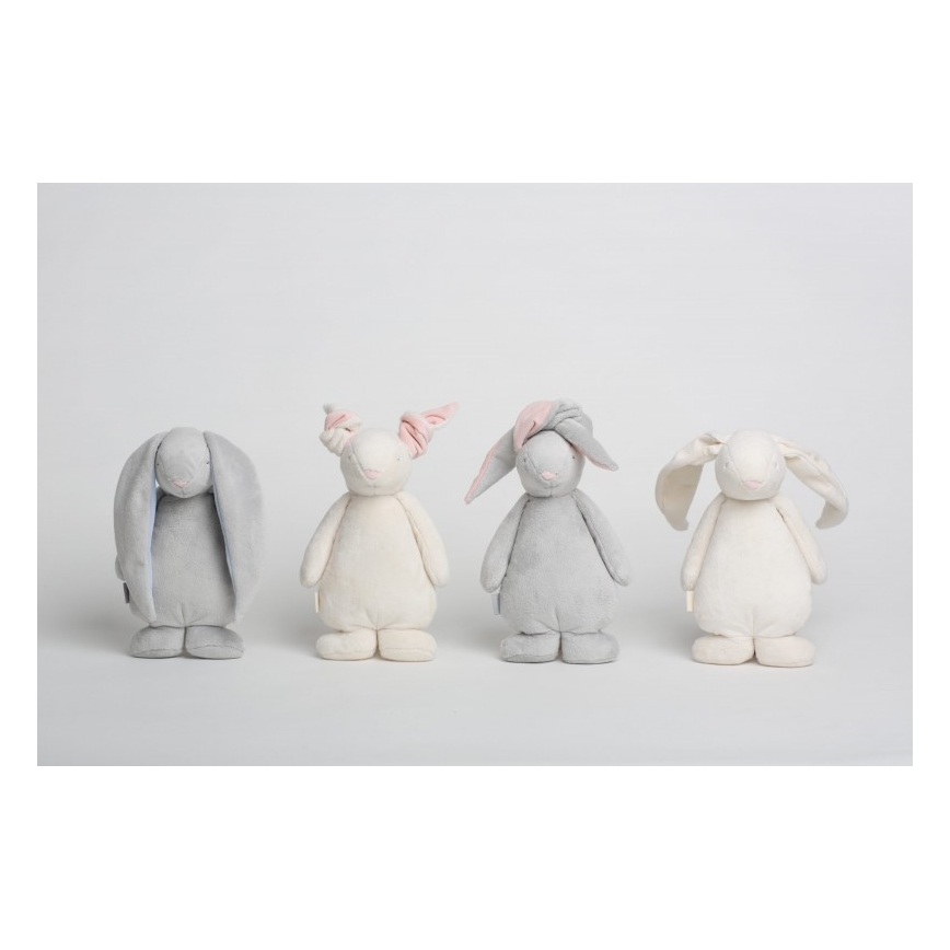 Moonie - Приятел за гушкане с мелодия и светлина зайче powder