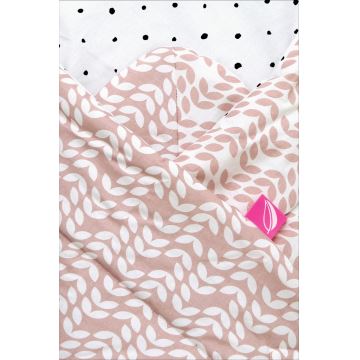 MOTHERHOOD - Одеяло за повиване с кокосова подложка CLASSICS 75x75 см розово