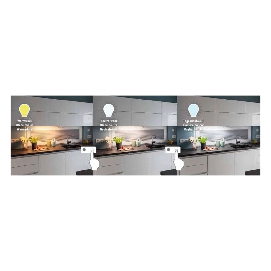 Müller-Licht - LED Лампа за под кухненски шкаф със сензор CASSIA LED/8W/230V 3000/4000/6500K