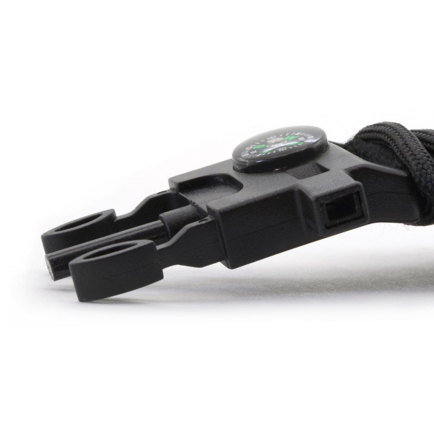 Мултифункционален часовник с компас и термометър черен