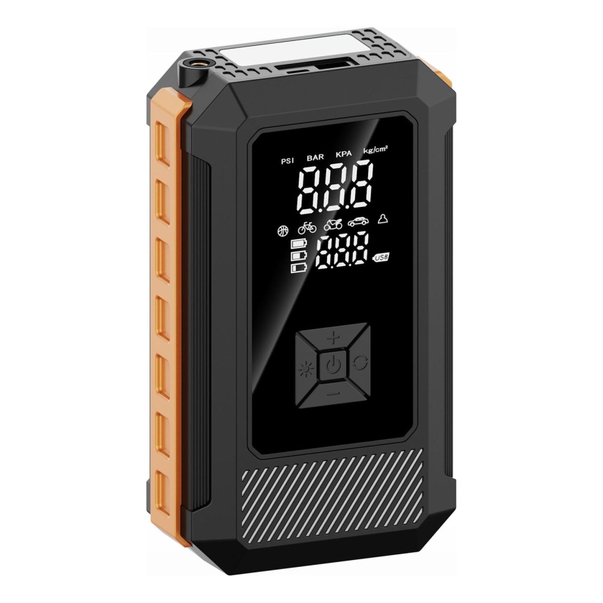 Мултифункционално пусково зарядно с компресор 8000 mAh