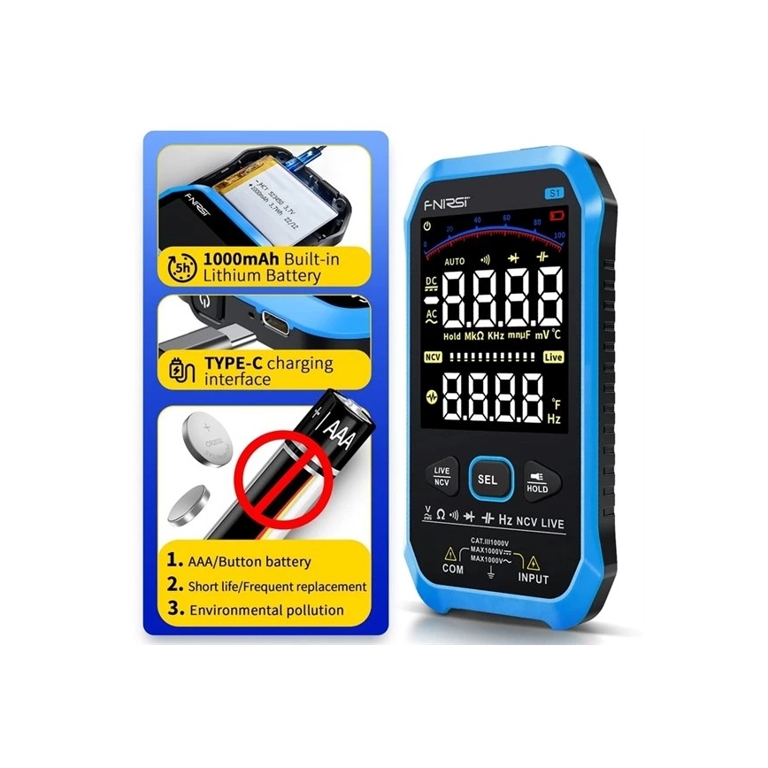 Мултиметър 1000 mAh 5V