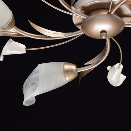 MW-LIGHT - повърхностно монтиран Полилей FLORA 5xE14/60W/230V