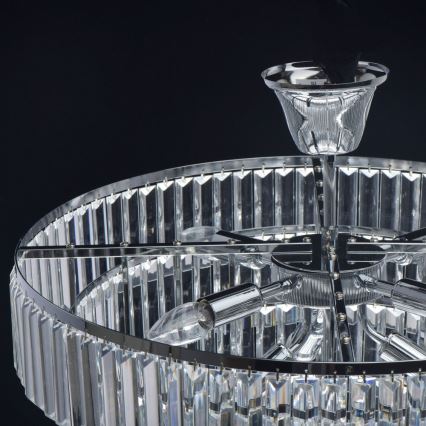 MW-LIGHT - Кристален Полилей на пръчка CRYSTAL 8xE14/60W/230V