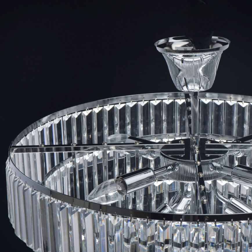 MW-LIGHT - Кристален Полилей на пръчка CRYSTAL 8xE14/60W/230V