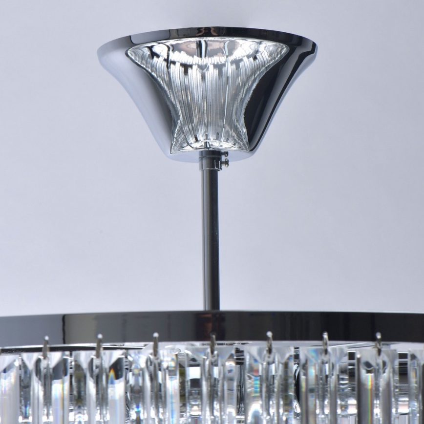 MW-LIGHT - Кристален Полилей на пръчка CRYSTAL 8xE14/60W/230V