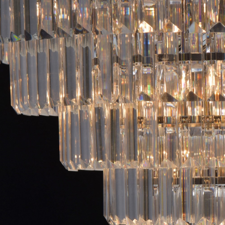 MW-LIGHT - Кристален Полилей на пръчка CRYSTAL 8xE14/60W/230V