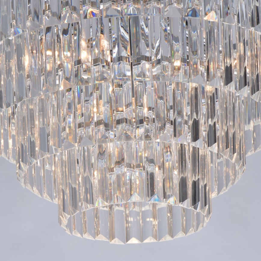 MW-LIGHT - Кристален Полилей на пръчка CRYSTAL 8xE14/60W/230V
