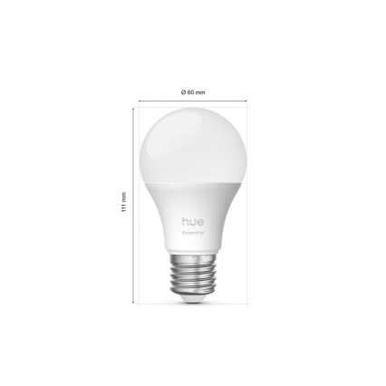 Начален комплект Philips Hue White And Color Ambiance Essential 2xE27/8W/230V 2200-6500K + устройство за свързване