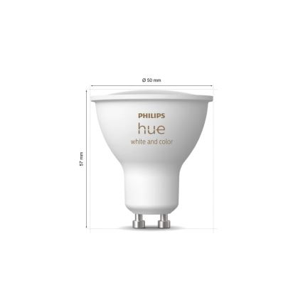 Стартов комплект Philips Hue WHITE AND COLOR AMBIANCE 3xGU10/4,2W/230V 2200-6500K + Hue bridge