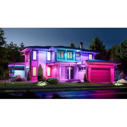 Nanoleaf - Комплект за разширение LED RGBCW, димируем външен гирлянд 10xLED/7,2W/230V 5m 2200-6500K IP67 Wi-Fi