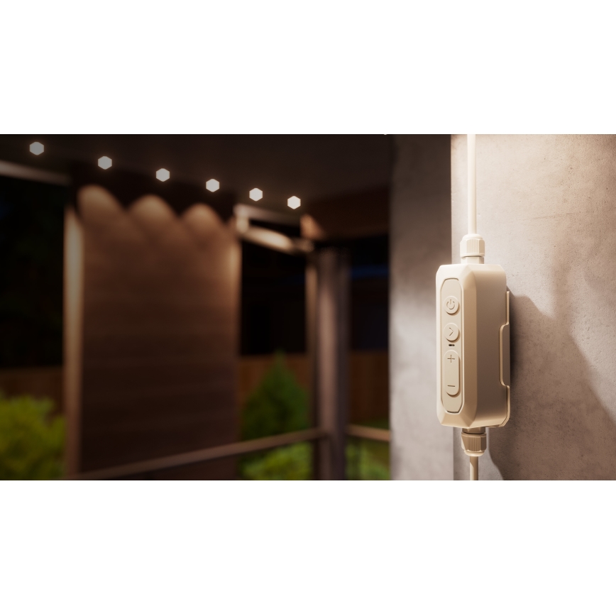 Nanoleaf - LED RGBCW димируема външна гирлянда 30xLED/2,4W/230V 15m 2200-6500K IP67 Wi-Fi + дистанционно управление