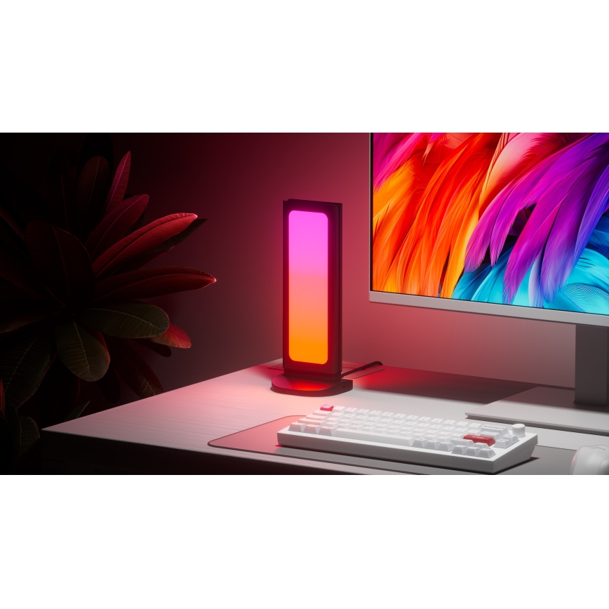Nanoleaf - LED RGBIC Димируем акумулаторен маса station 5V 2700-6500K черен