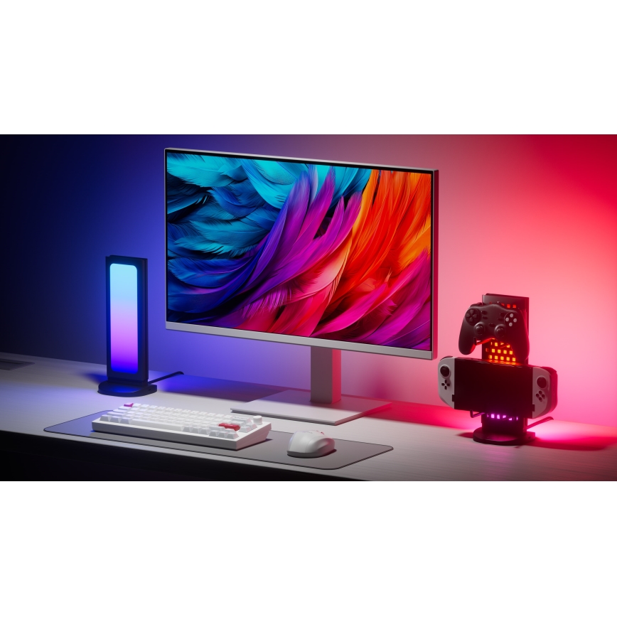 Nanoleaf - LED RGBIC Димируем акумулаторен маса station 5V 2700-6500K черен