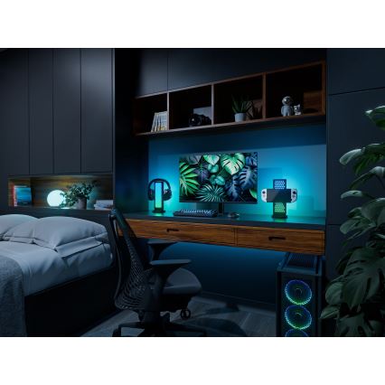 Nanoleaf - LED RGBIC Димируем акумулаторен маса station 5V 2700-6500K черен