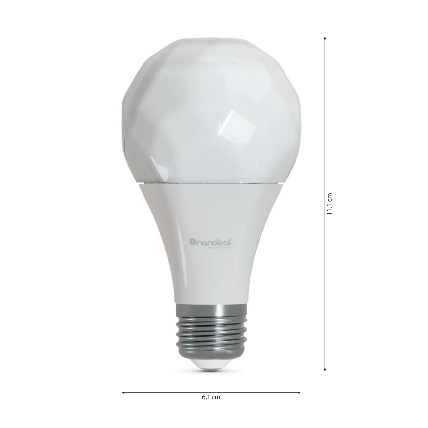 К-кт 3x LED RGBW Димируема крушка ESSENTIALS A60 E27/8,5W/230V CRI 90 2700-6500K Wi-Fi - Nanoleaf