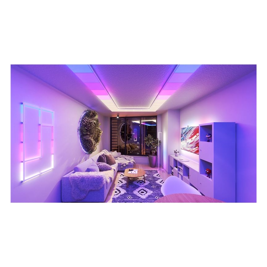 Nanoleaf - Комплект 3x LED RGBW димируеми таванни осветителни тела SKYLIGHT LED/18W/230V + 2xLED/16W/230V 2700-6500K Wi-Fi