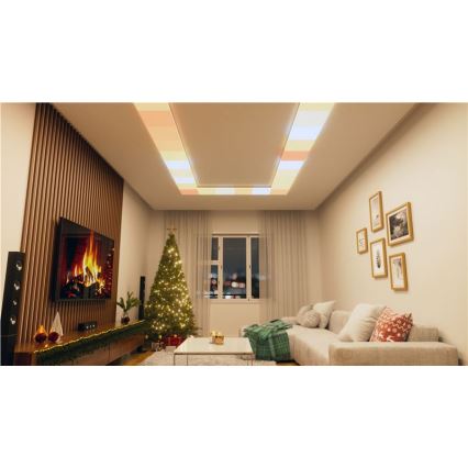 Nanoleaf - Комплект 3x LED RGBW димируеми таванни осветителни тела SKYLIGHT LED/18W/230V + 2xLED/16W/230V 2700-6500K Wi-Fi