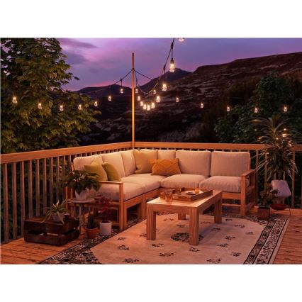 Nanoleaf - Разширителен комплект LED RGBWIC Регулируема външна верига GIRLANDA 20xLED 15м 2700-6500K Wi-Fi IP65
