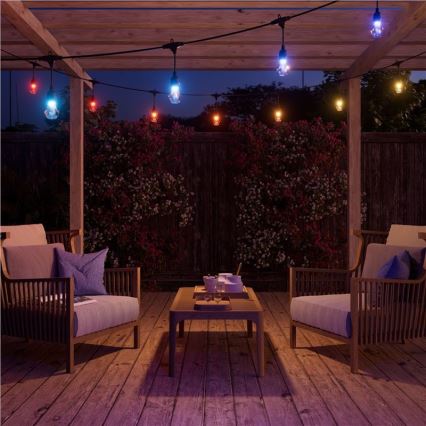 Nanoleaf - Комплект за разширение LED RGBWIC Димируема външна гирлянда GIRLANDA 20xLED 15m 2700-6500K Wi-Fi IP65