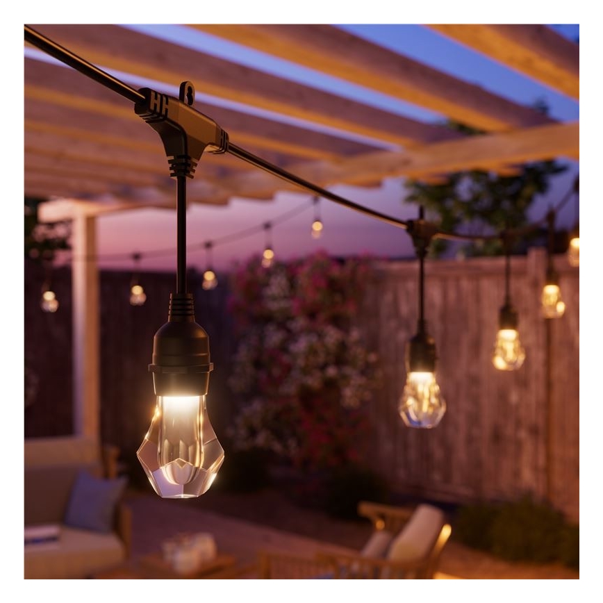 Nanoleaf - Комплект за разширение LED RGBWIC Димируема външна гирлянда GIRLANDA 20xLED 15m 2700-6500K Wi-Fi IP65