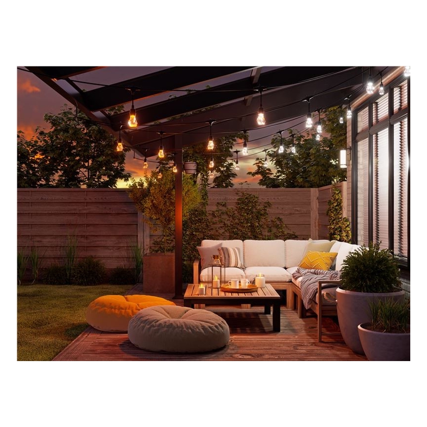 Nanoleaf - Комплект за разширение LED RGBWIC Димируема външна гирлянда GIRLANDA 20xLED 15m 2700-6500K Wi-Fi IP65
