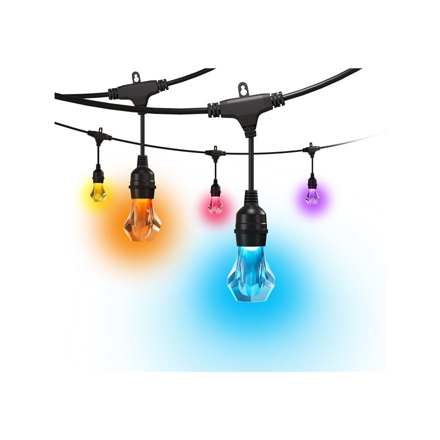 Nanoleaf - Комплект за разширение LED RGBWIC Димируема външна гирлянда GIRLANDA 20xLED 15m 2700-6500K Wi-Fi IP65