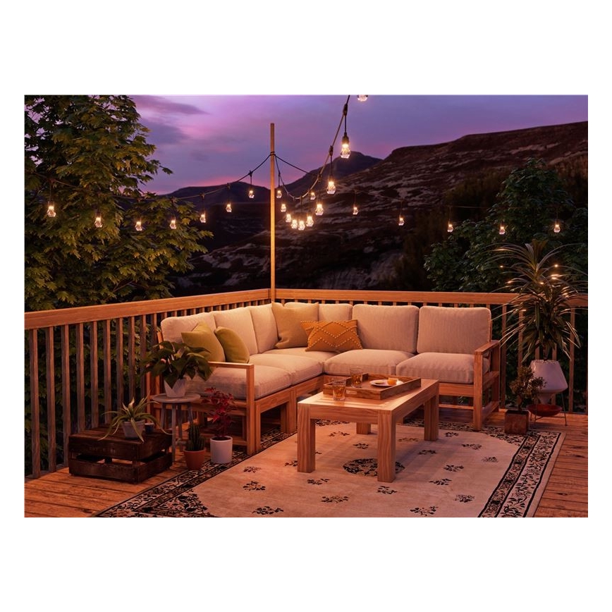 Nanoleaf - LED RGBWIC Димируема външна гирлянда 20xLED 15m 2700-6500K Wi-Fi IP65