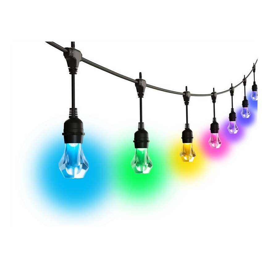 Nanoleaf - LED RGBWIC Димируема външна гирлянда 20xLED 15m 2700-6500K Wi-Fi IP65