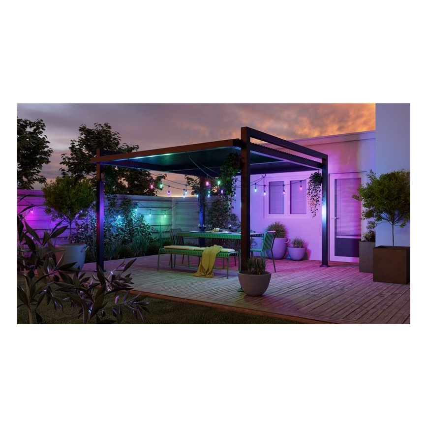 Nanoleaf - LED RGBWIC Димируема външна гирлянда GIRLANDA 20xLED 15m 2700-6500K Wi-Fi IP65