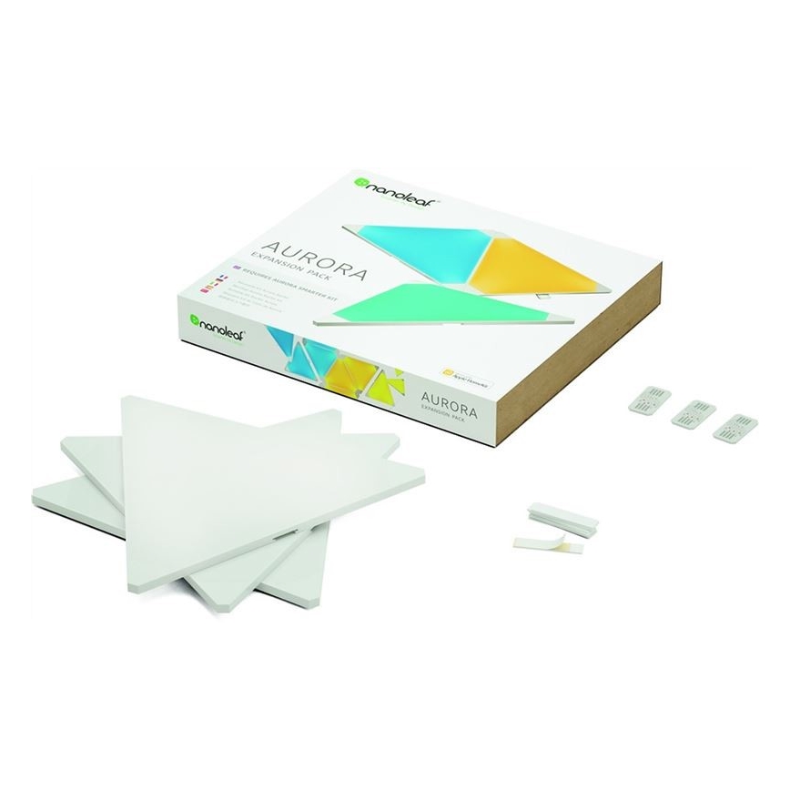 Nanoleaf NL22-0001TW-3PK - КОМПЛЕКТ 3x LED RGB Димируем панел AURORA LED / 2W / 230V Wi-Fi