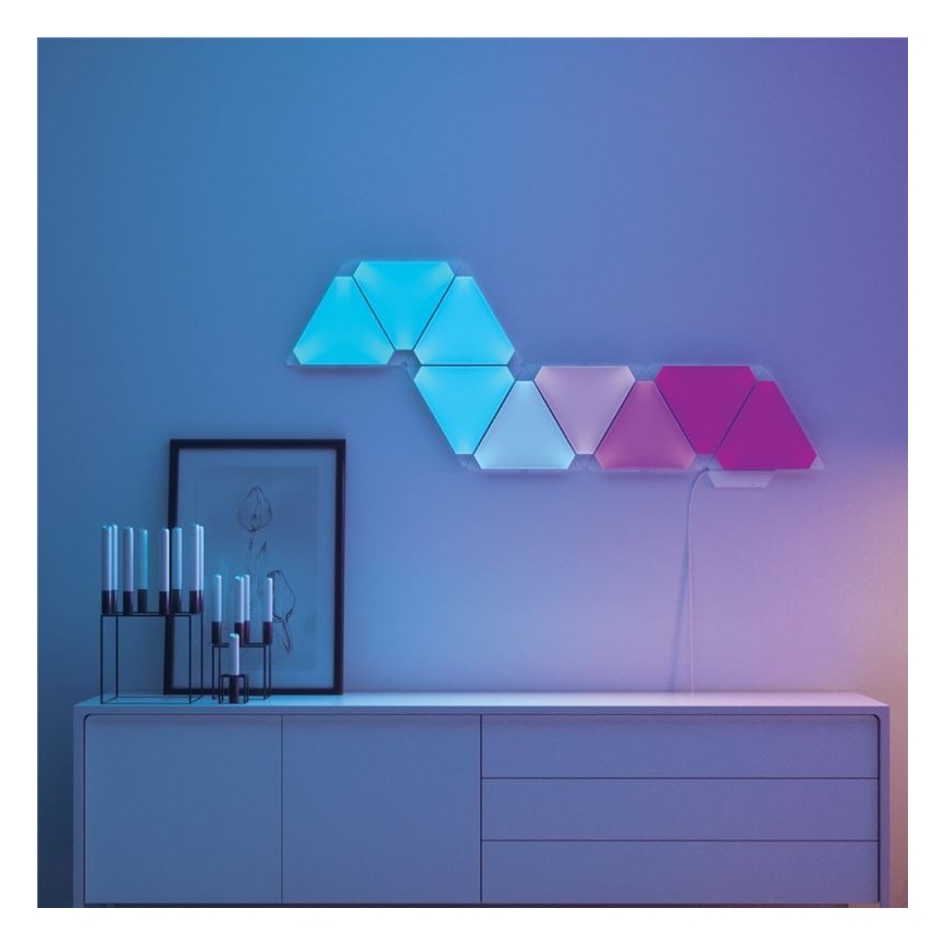 Nanoleaf NL28-2010TW-15PK -SET 15x LED RGB Димируем панел RHYTHM LED / 2W / 230V Wi-Fi