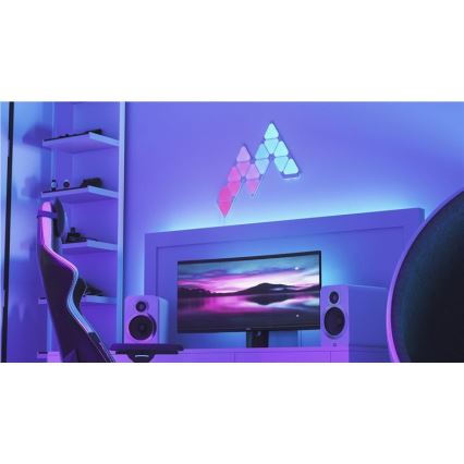 Nanoleaf NL48-1001TW-10PK - К-кт 10бр. LED RGB димируеми панели TRIANGLES LED/0,5 Wi-Fi