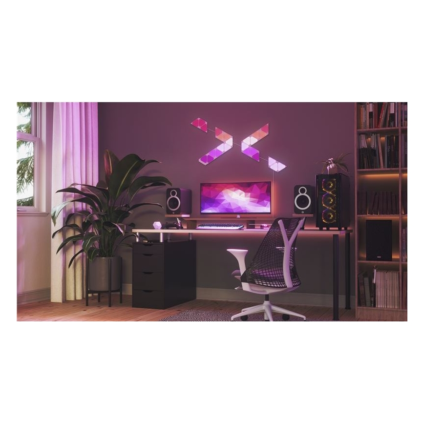 Nanoleaf NL48-1001TW-10PK - К-кт 10бр. LED RGB димируеми панели TRIANGLES LED/0,5 Wi-Fi