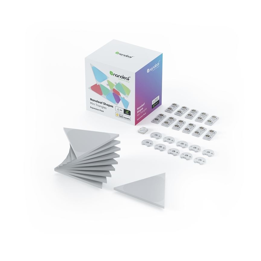 Nanoleaf NL48-1001TW-10PK - К-кт 10бр. LED RGB димируеми панели TRIANGLES LED/0,5 Wi-Fi