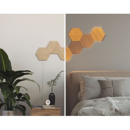 Nanoleaf - К-кт 3x LED Димируем панел HEXAGONS LED/2W/230V Wi-Fi