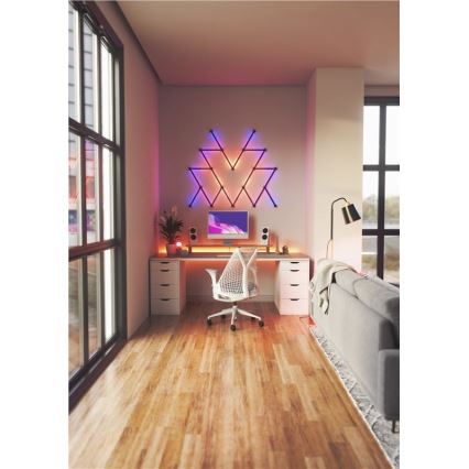 Nanoleaf - К-кт релсови капаци LINES 9 бр. черен матов